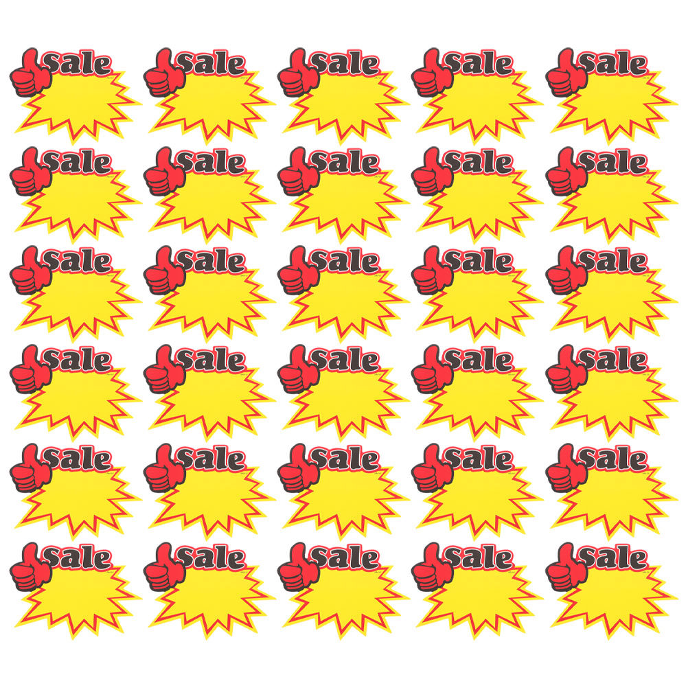 Yard Sign Blank - 200 قطعة من ملصقات الأسعار بتصميم
