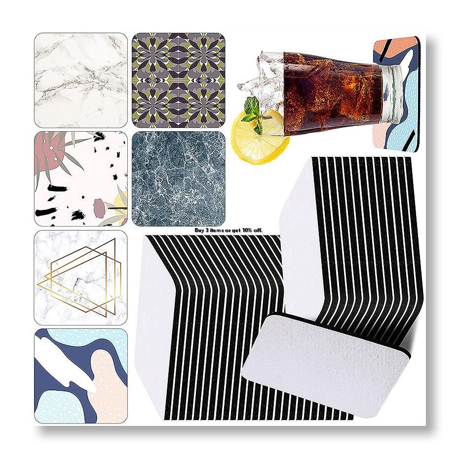 Coaster Sublimation Blank - ✱ 35 قطعة من قواعد الأكواب