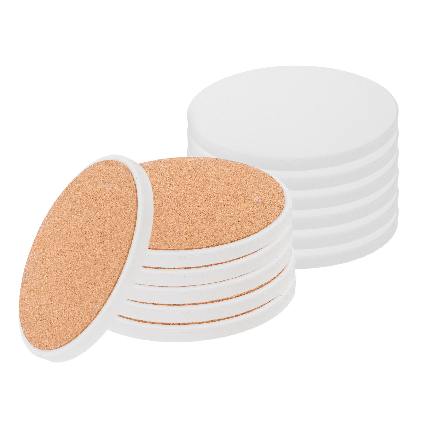 12 قطعة من قواعد الأكواب الخزف - مراجعة Coaster Sublimation Blank وسعره