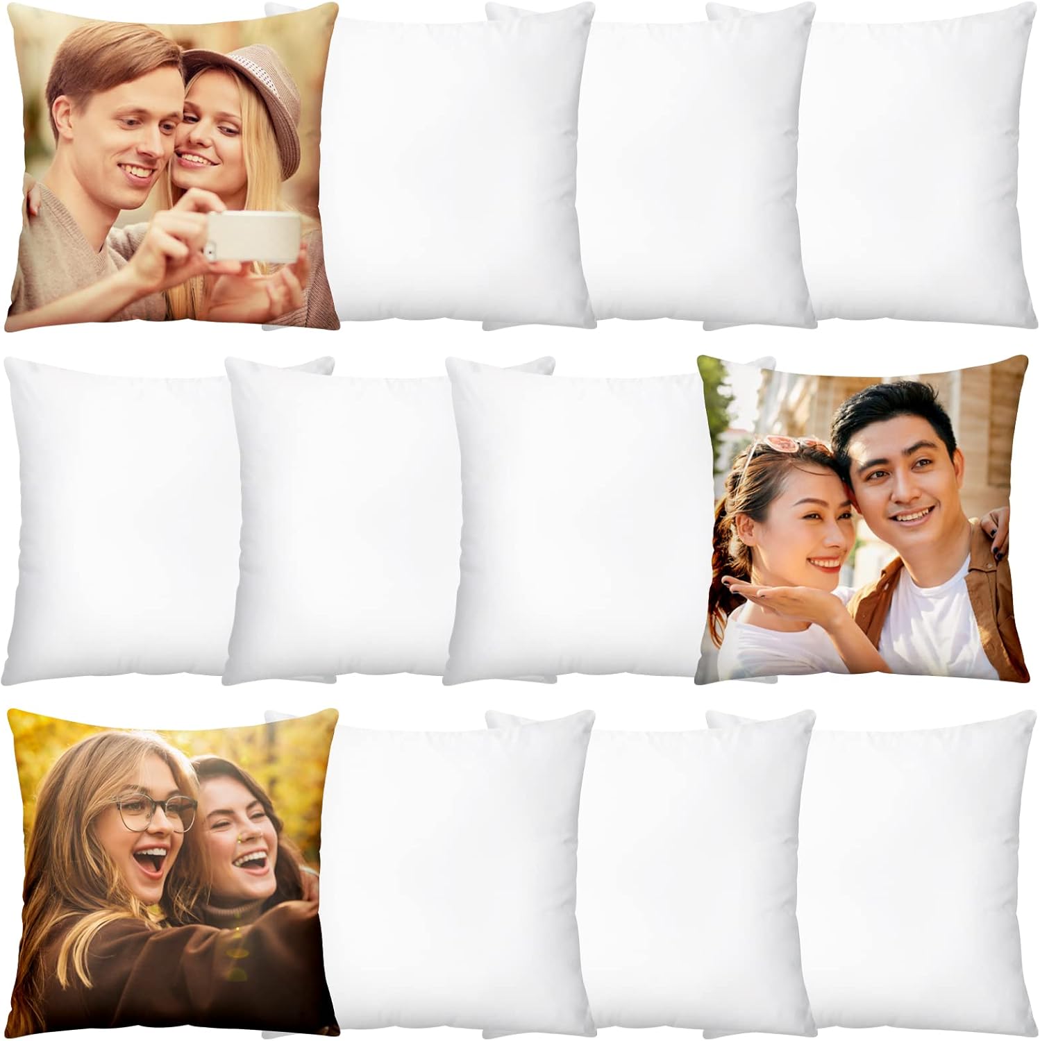 20 قطعة من أغطية الوسائد البيض - مراجعة Pillow Cover Sublimation وسعره