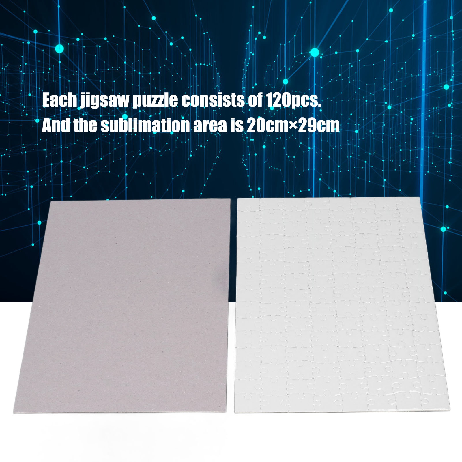 مجموعة 10 قطع من ألغاز الطباعة - مراجعة Puzzle Blank White وسعره