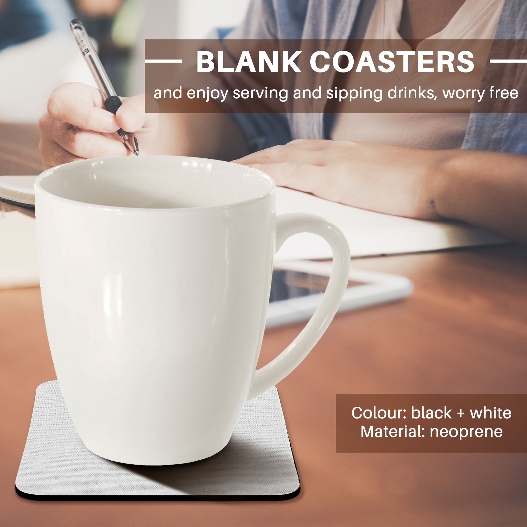 ✱ 35 قطعة من قواعد الأكواب الم - مراجعة Coaster Sublimation Blank وسعره